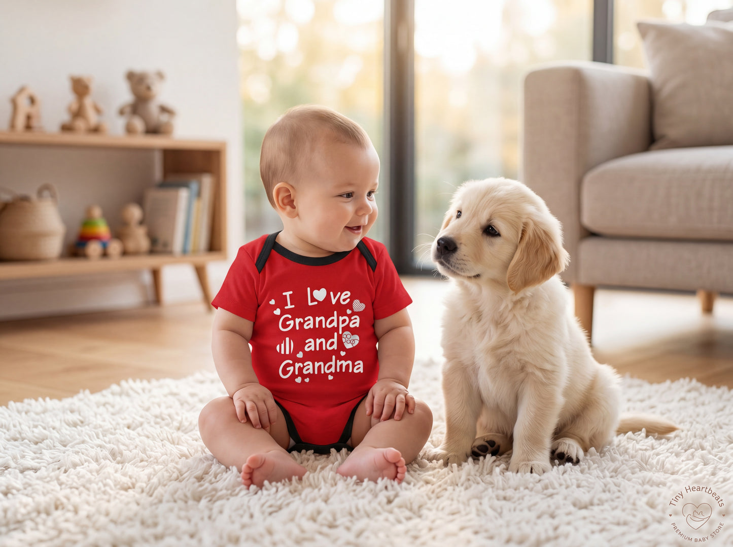 Special Grandparents Edition: Red Baby Onesie
