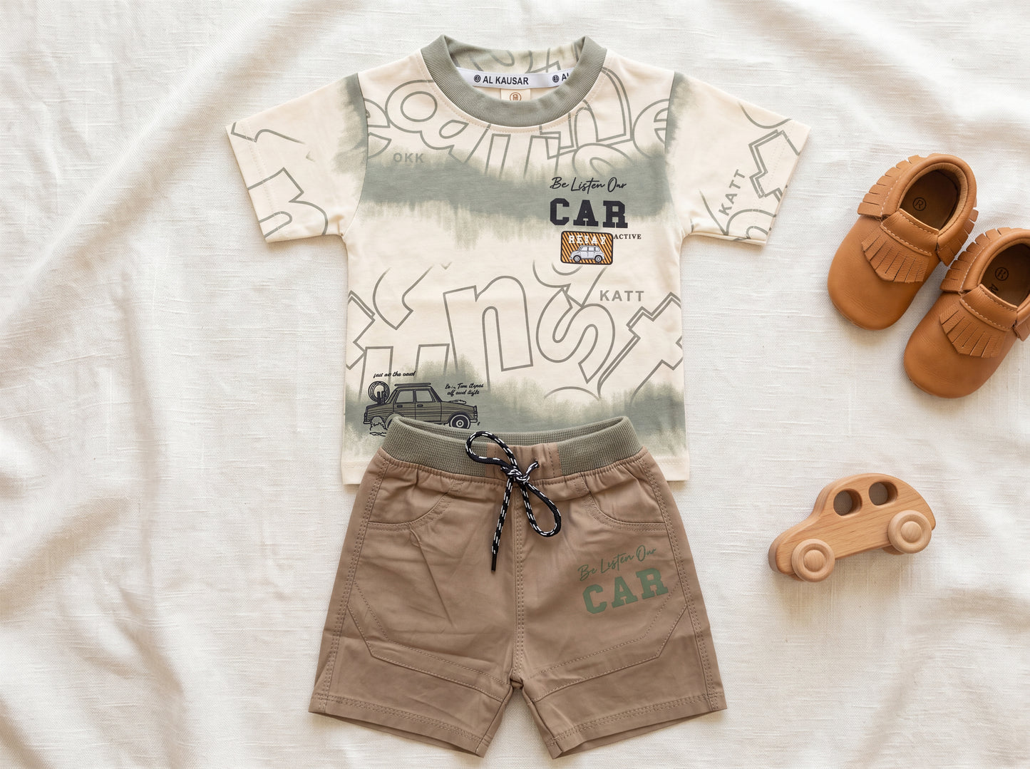 Little Racer Boys Summer Combo – T-Shirt & Shorts