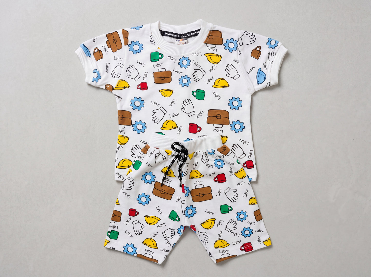 Heritage Tool-Print Boys' Co-ord Set by Smart Kids