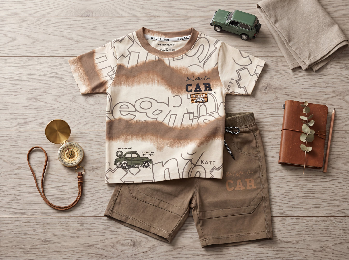 Little Racer Boys Summer Combo – T-Shirt & Shorts