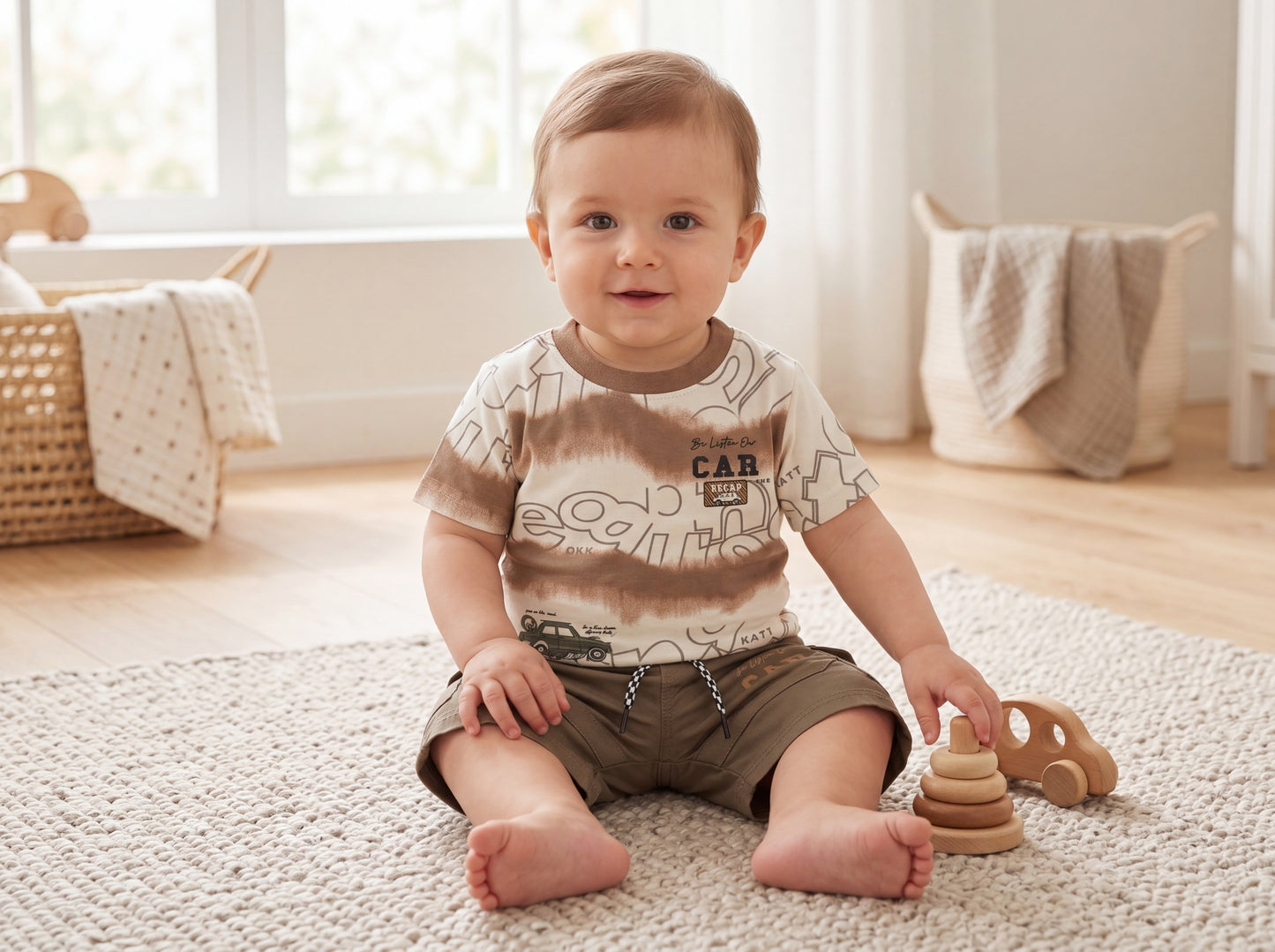 Little Racer Boys Summer Combo – T-Shirt & Shorts