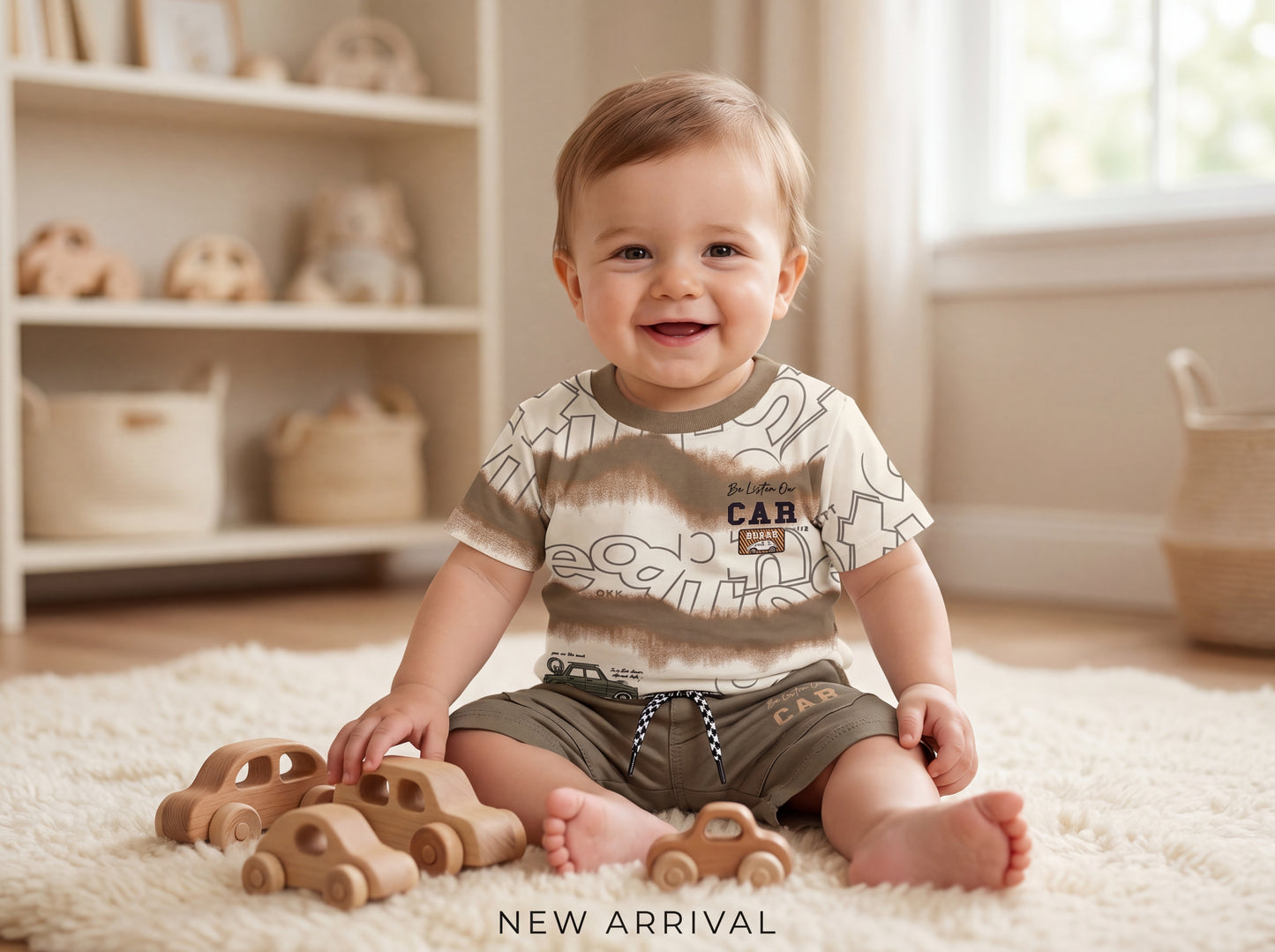 Little Racer Boys Summer Combo – T-Shirt & Shorts