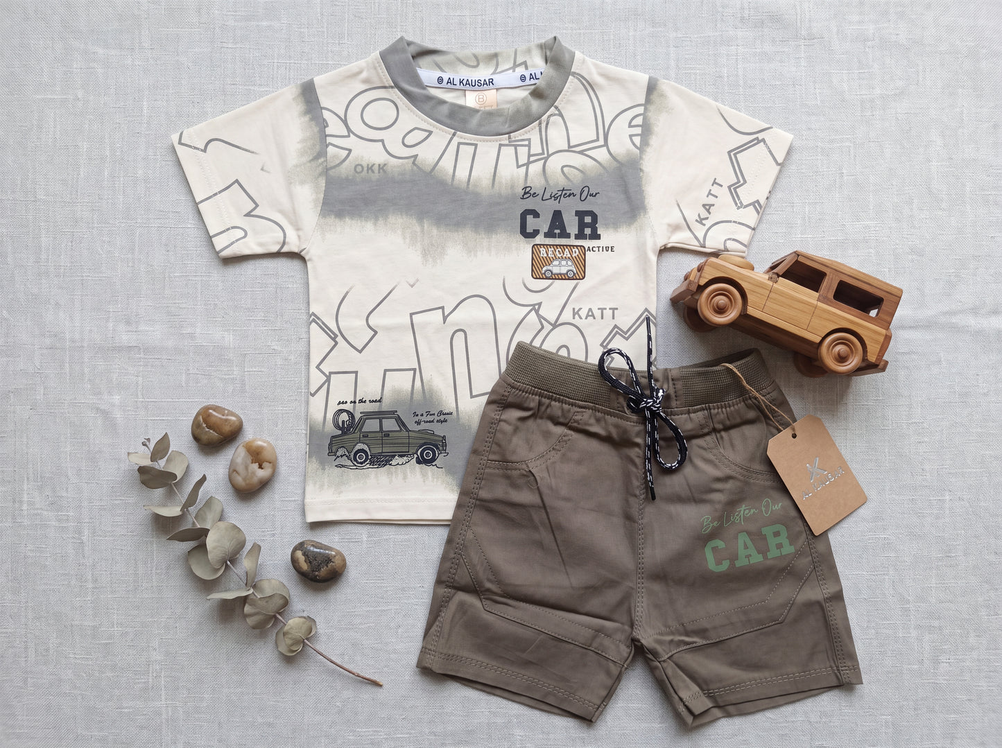 Little Racer Boys Summer Combo – T-Shirt & Shorts