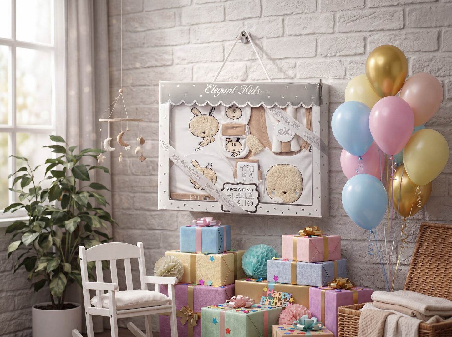 Newborn Bliss: Premium Baby Gift Set | Bunny Theme